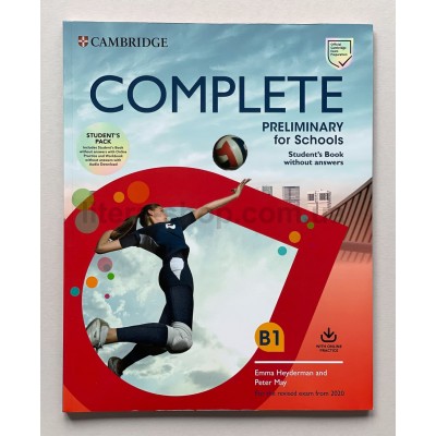 Complete Preliminary for Schools Student's Pack - Комплект: SB w/o key, WB w/o key +Audio