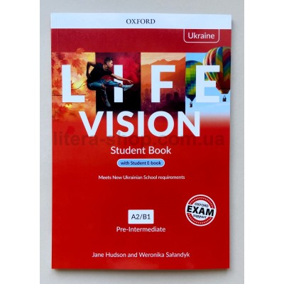 Life Vision Pre-Intermediate: A2/B1  Student's Book with e-Book (Ukrainian Edition)