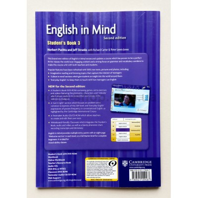 English in Mind 2nd Edition 3 SB + DVD-ROM, WB