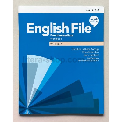 English File 4th Edition Pre-Intermediate Workbook with Key