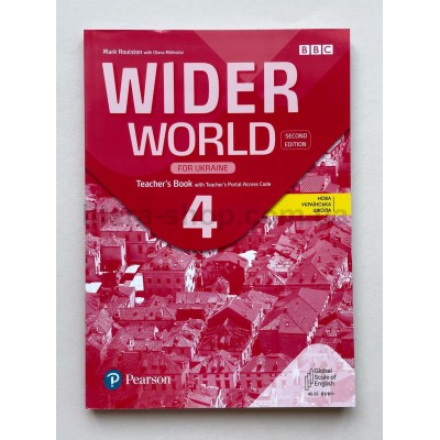 Wider World 2nd Edition for Ukraine 4  Teacher's Book with Teacher's Portal Access Code