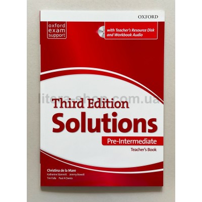 Solutions 3rd Edition Pre-Intermediate Teacher's Guide with Teacher's Resource Disk