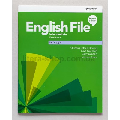English File 4th Edition Intermediate Workbook with Key