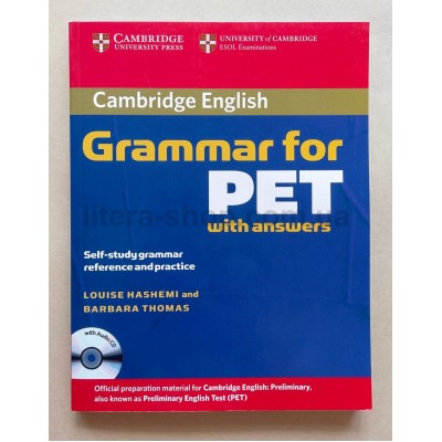 Cambridge Grammar for PET + key + Audio CD
