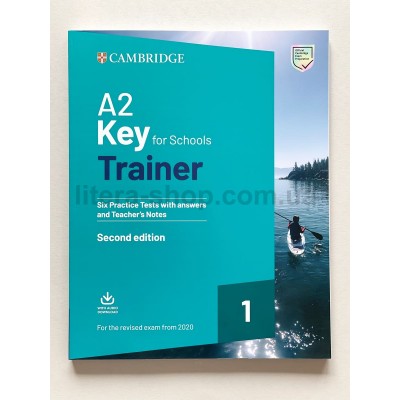 Trainer Cambridge A2 Key for Schools 1 for the Revised Exam from 2020  w.key and T's Notes 